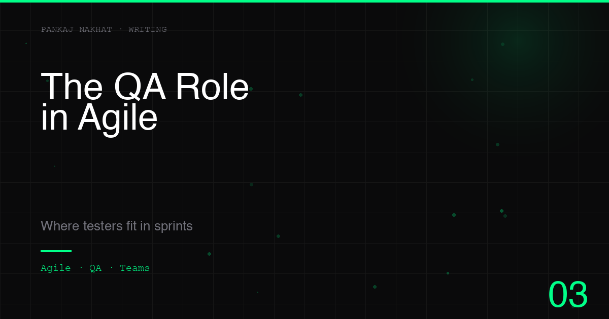 The QA Role in Agile Projects